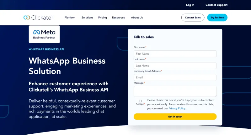 Top WhatsApp API Providers in Dubai_Clickatell