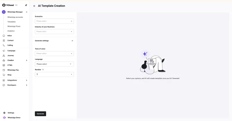 3. YCloud’s AI WA Template Generator.png