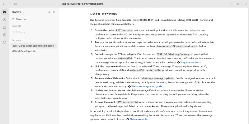 Generate the WhatsApp Integration Plan