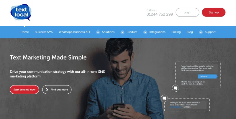 Top 印度 50 家 WhatsApp API 和 WhatsApp 聊天机器人提供商 - TextLocal