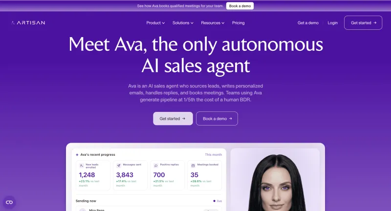 Best AI Sales Agents - Ava
