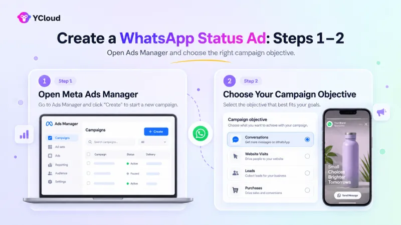 How to Create WhatsApp Status Ads Using Meta Ads Manager