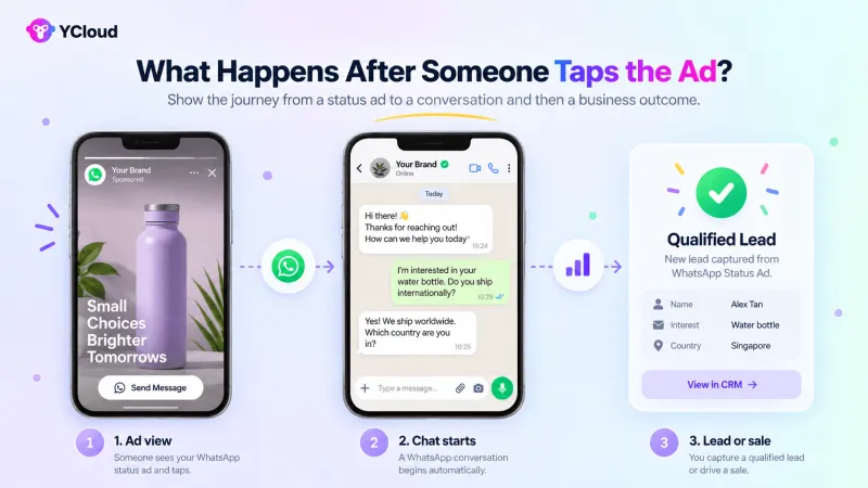 What Happens After Someone Taps the WhatsApp Ad?