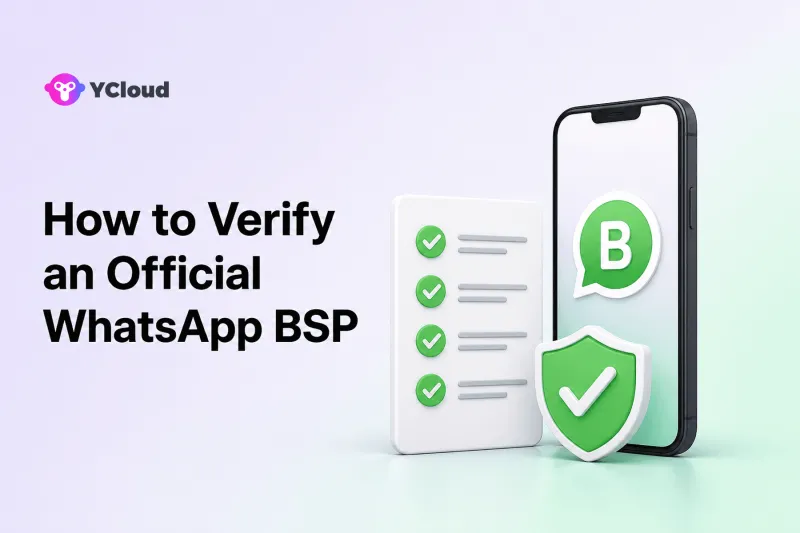 Checklist for verifying an official WhatsApp BSP before purchase