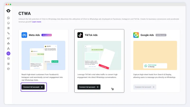 How to Create Meta Click to WhatsApp Ads (CTWA) with YCloud