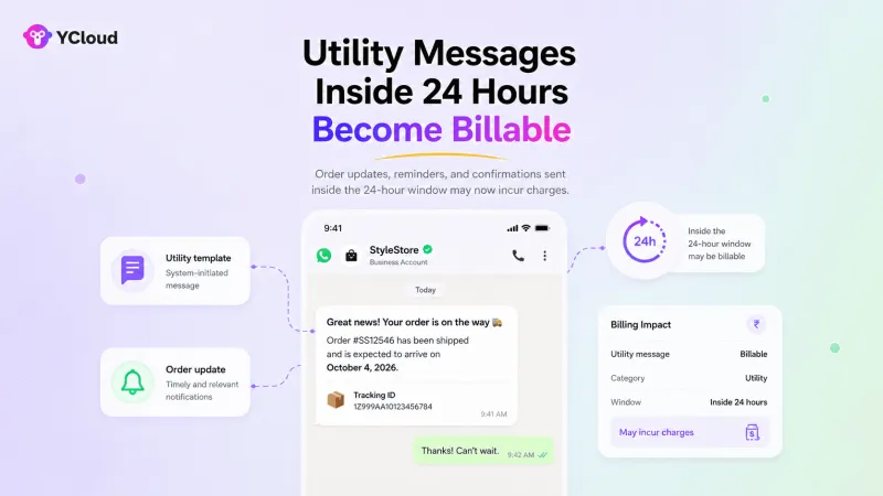 Utility Messages Sent Inside the 24-Hour Customer Service Window Will Be Charged