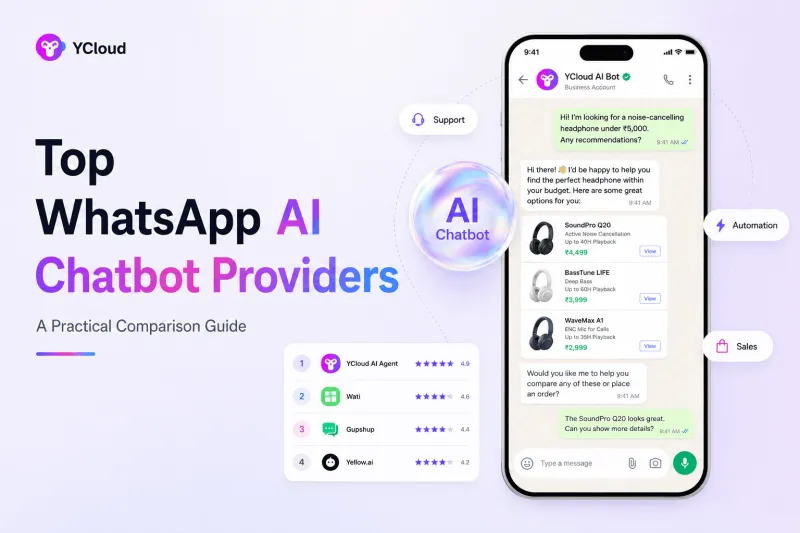 Top WhatsApp AI Chatbot Providers