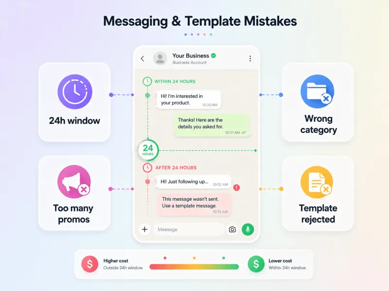 WhatsApp API Poor Message Templates Example