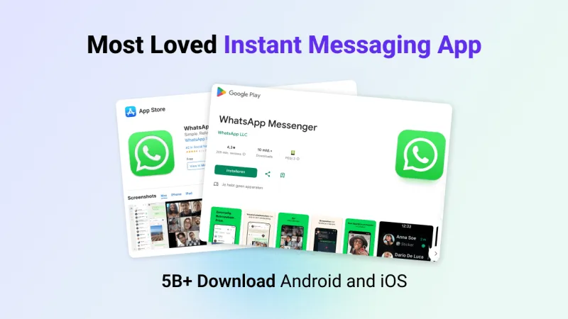 Most loved instant messaging app with a massive download rate