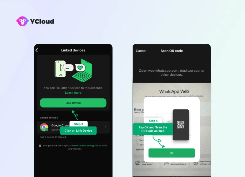 Login Web WhatsApp dengan Kode QR dari iPhone