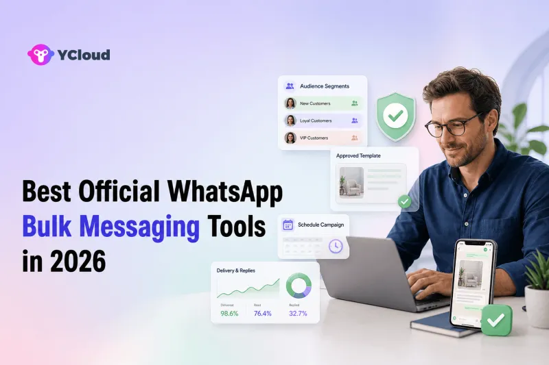 Best Official WhatsApp Bulk Messaging Tools in 2026 — YCloud Blog cover