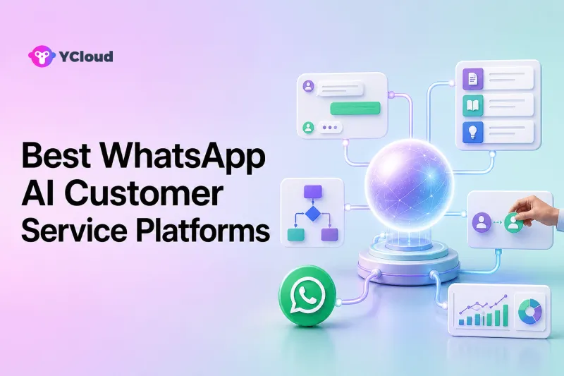Best WhatsApp AI Customer Service Platforms — YCloud Blog cover