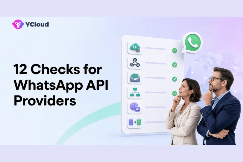 How to Compare WhatsApp API Providers: 12 Buyer Checks — YCloud Blog cover