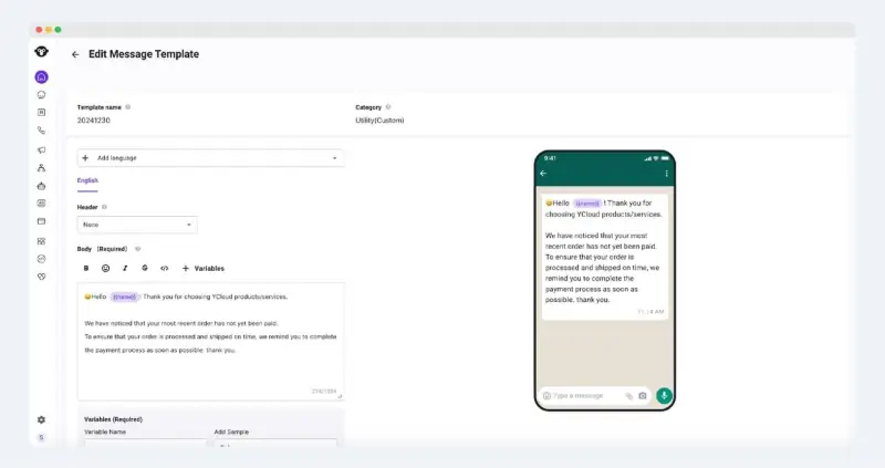 如何在 ycloud 上进行 Whatsapp 爆炸?