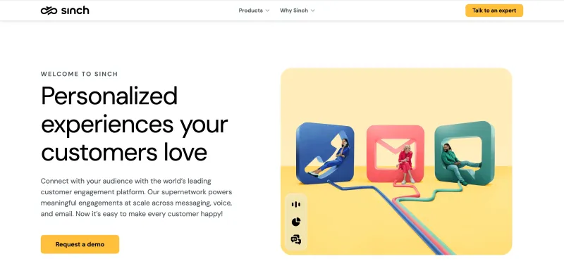 最佳 WhatsApp 营销工具 - Sinch