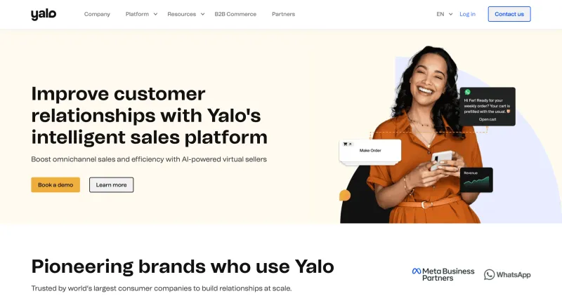 印度 50 强 WhatsApp API 和 WhatsApp 聊天机器人提供商 - Yalo