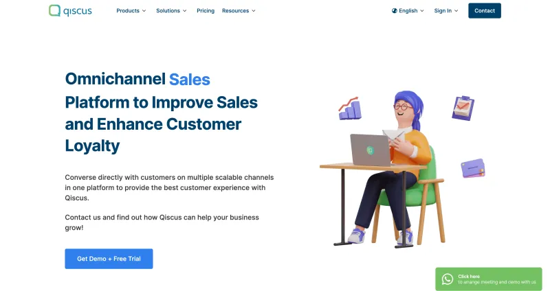 最佳 WhatsApp 营销工具 - Qiscus