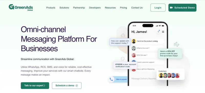 最佳 WhatsApp 营销工具 - GreenAds Global