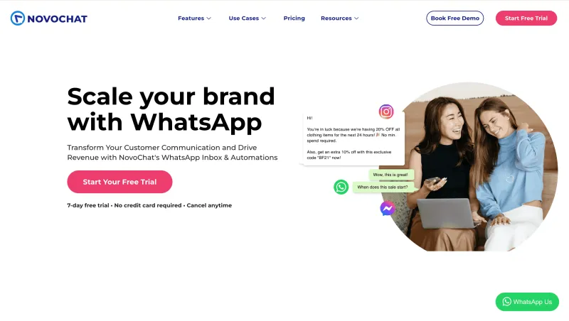 最佳 WhatsApp 营销工具 - NovoChat