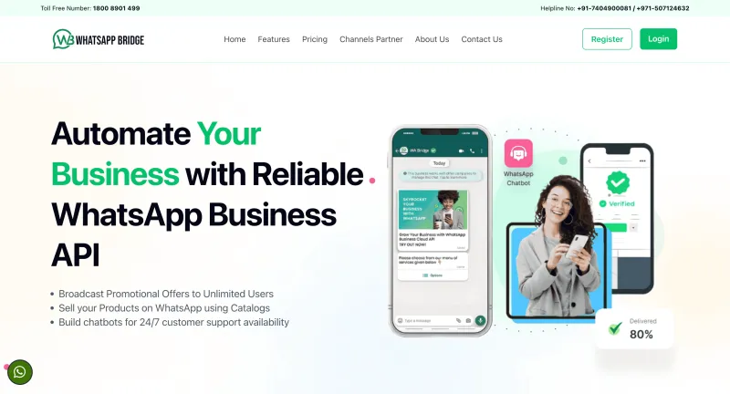 Top 50 WhatsApp API and WhatsApp Chatbot Providers in Dubai - WABridge