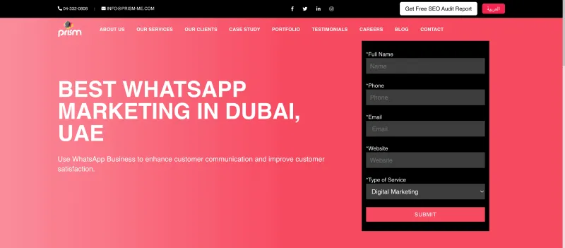 Top 50 WhatsApp API and WhatsApp Chatbot Providers in Dubai - Prism Digital