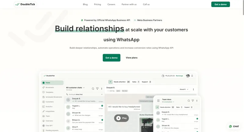 Top 50 WhatsApp API and WhatsApp Chatbot Providers in Dubai - DoubleTick