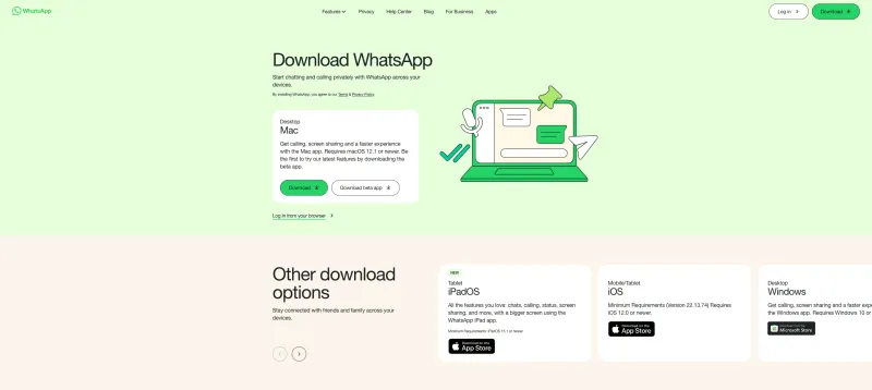Login WhatsApp di Aplikasi Desktop (Windows & Mac)