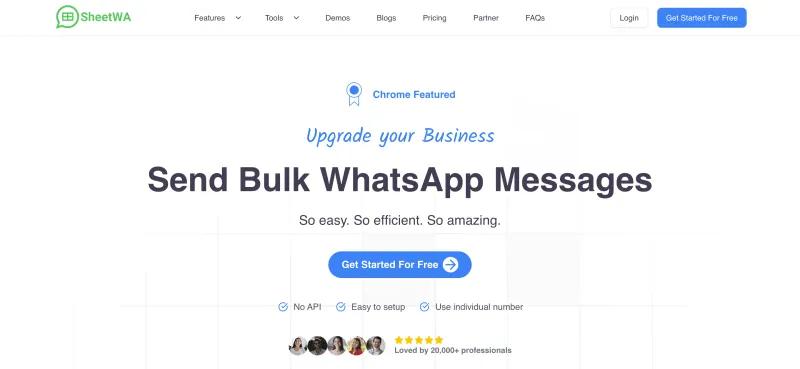最佳 WhatsApp 广播软件 - SheetWA (WA Sender)