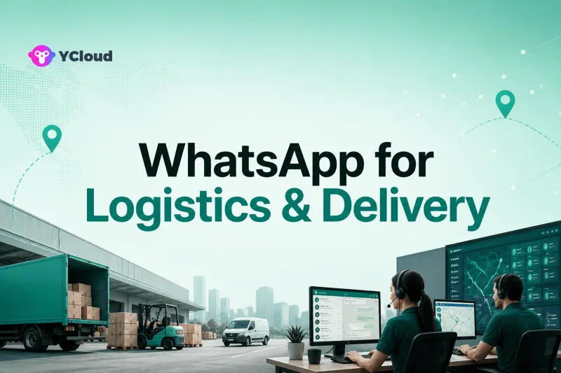 WhatsApp API for Logistics and Delivery Operations — YCloud Blog cover