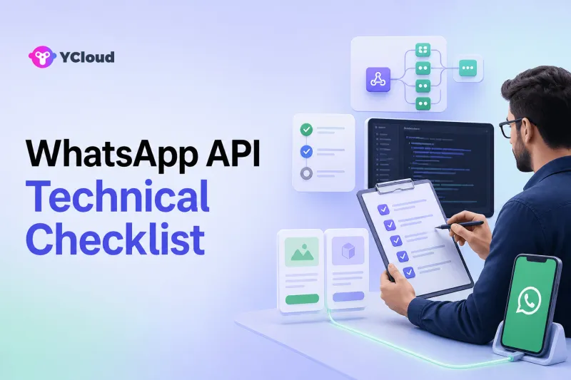 WhatsApp API Provider Technical Evaluation Checklist — YCloud Blog cover