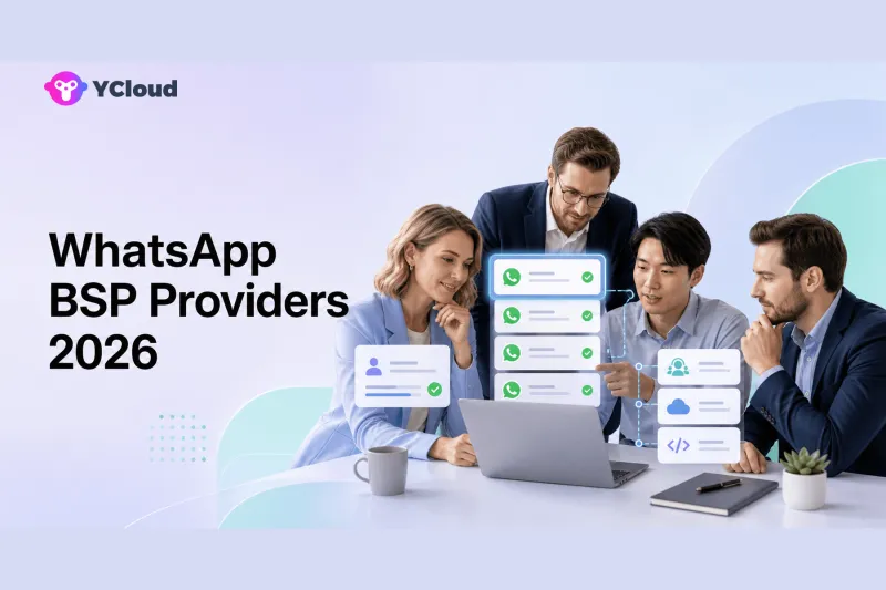 WhatsApp BSP Providers: 8 Official Options Compared in 2026 — YCloud Blog cover