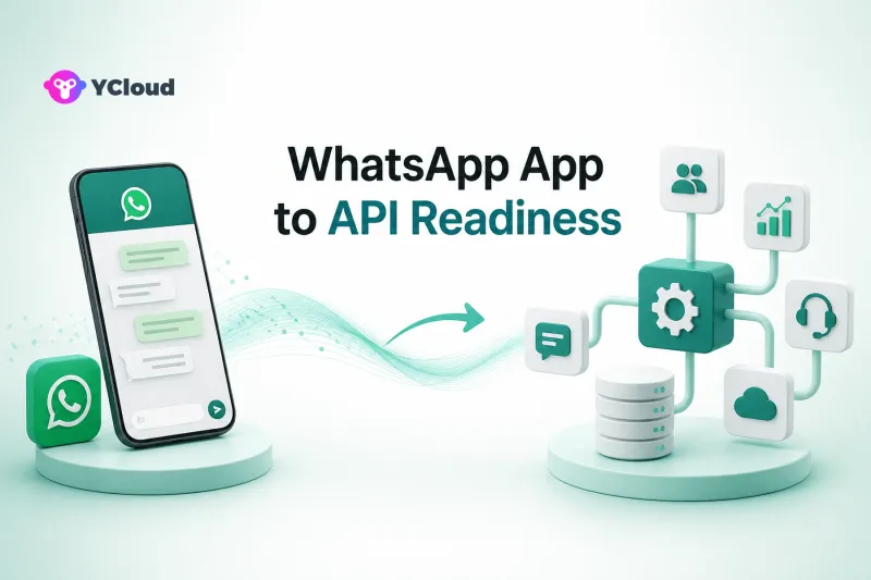 WhatsApp Business App to API Readiness Checklist — YCloud Blog cover