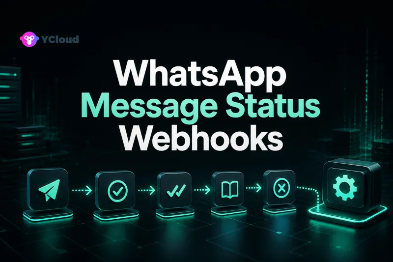 WhatsApp Message Status Webhooks for Operations Teams — YCloud Blog cover