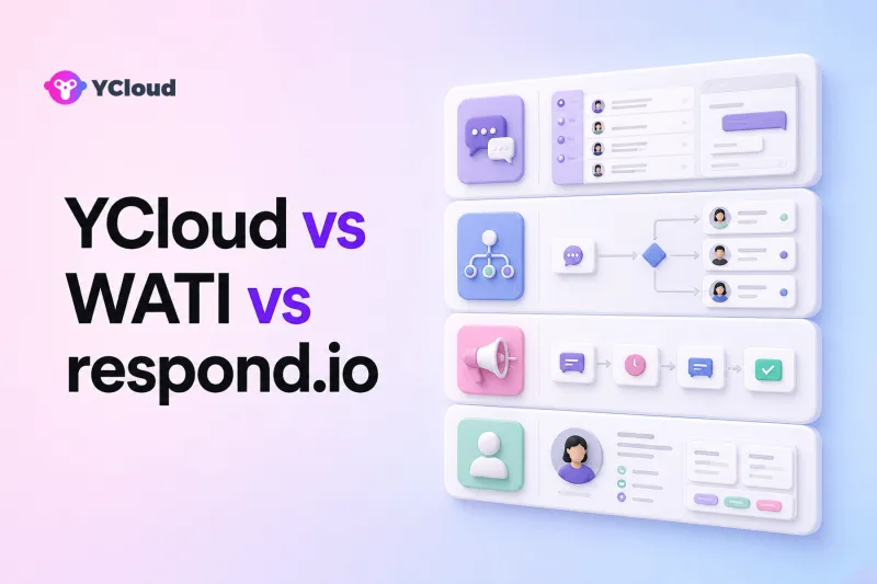 YCloud vs WATI vs respond.io: Which WhatsApp Platform Fits Support and Marketing? — YCloud Blog cover