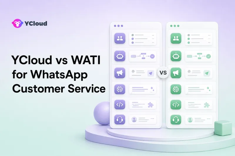 YCloud vs WATI for WhatsApp Customer Service — YCloud Blog cover